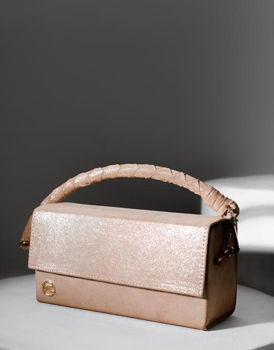 Dusty Rose Suede Désiré Box Bag